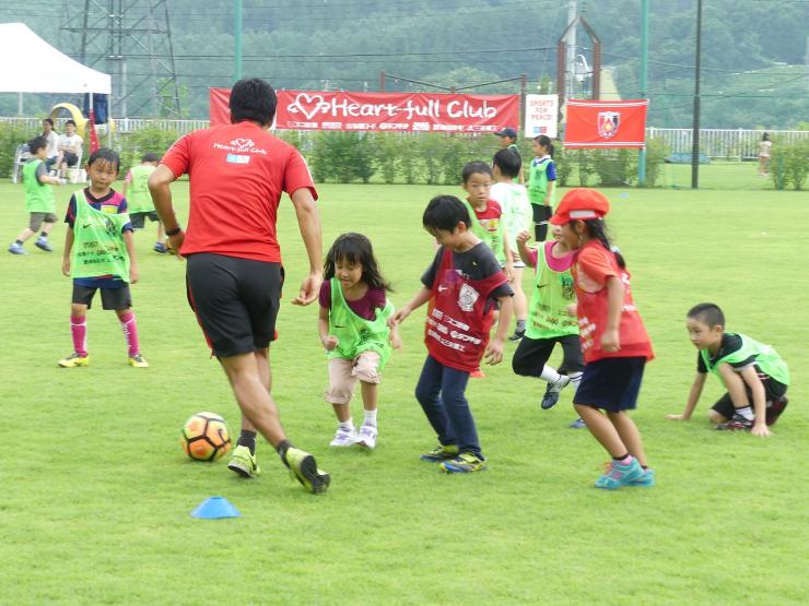 サッカー教室の様子