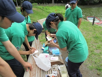 試薬を用いた水質検査