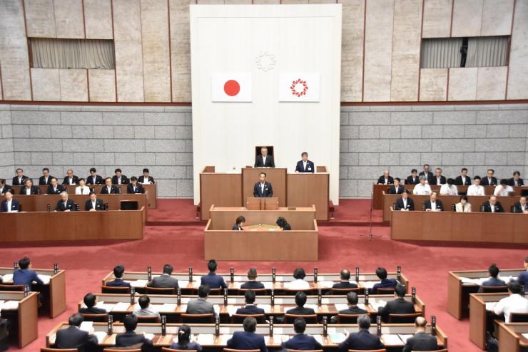 令和元年9月定例会開会日の様子