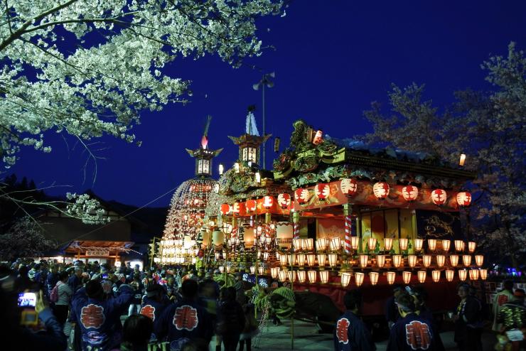 小鹿野春まつり山車夜景