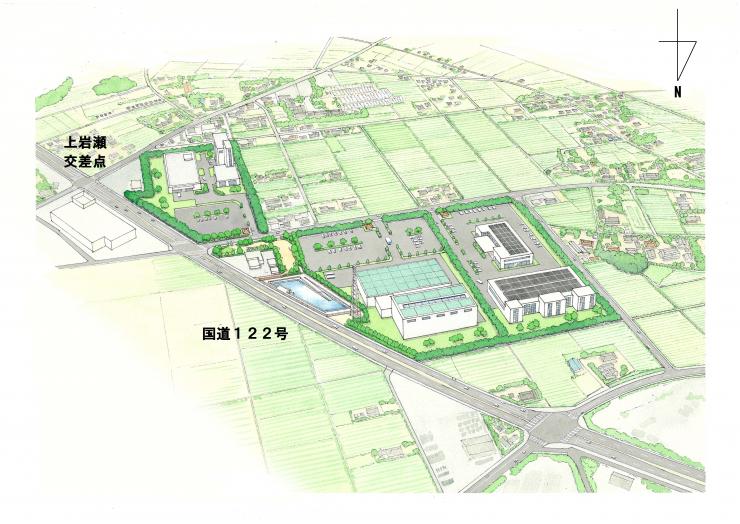 羽生上岩瀬地区産業団地完成予想パース