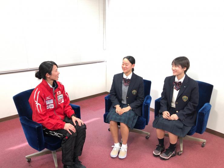 インタビュー風景