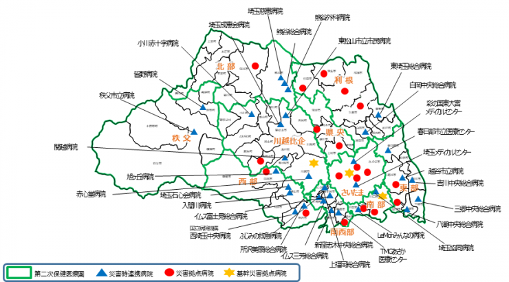 260701災害時連携病院位置図