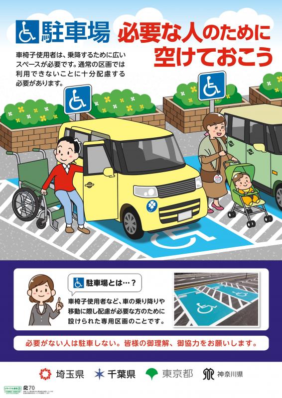 障害者等用駐車場　適正利用ポスター