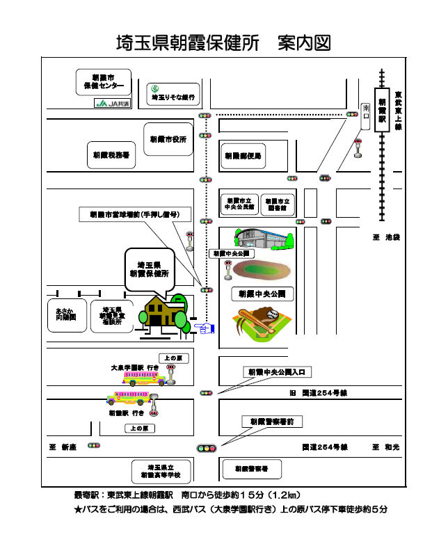 保健所案内図