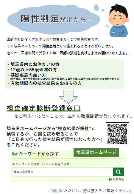 もしも陽性判定が出たら(11月更新)オモテ