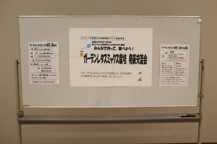 ガーデンレタスミックス栽培発表交流会の案内