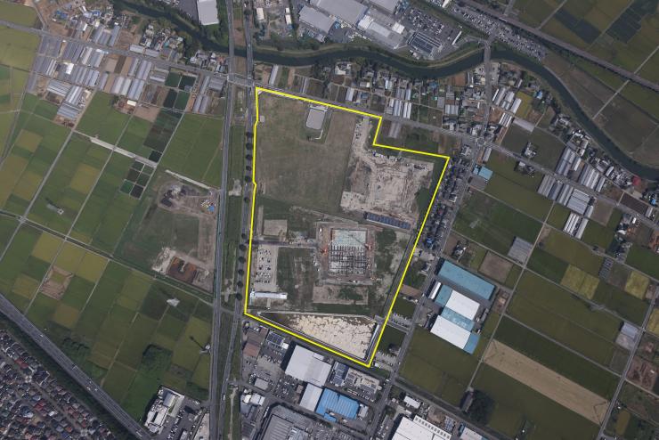 鴻巣の航空写真