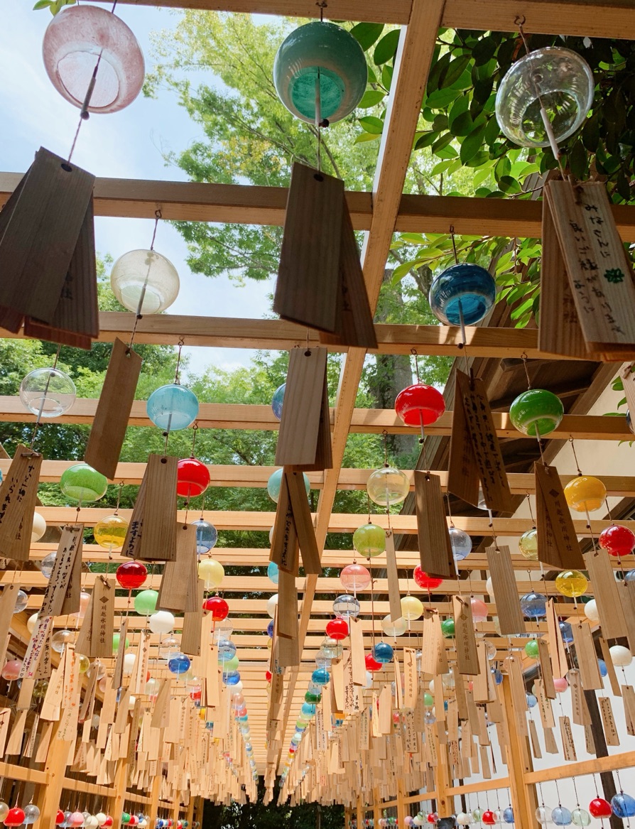 川越氷川神社の風鈴の写真