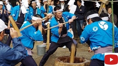 金谷の餅つき400