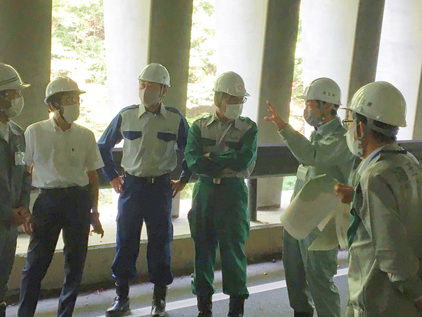 県道中津川三峰口停車場線土砂崩落現場視察