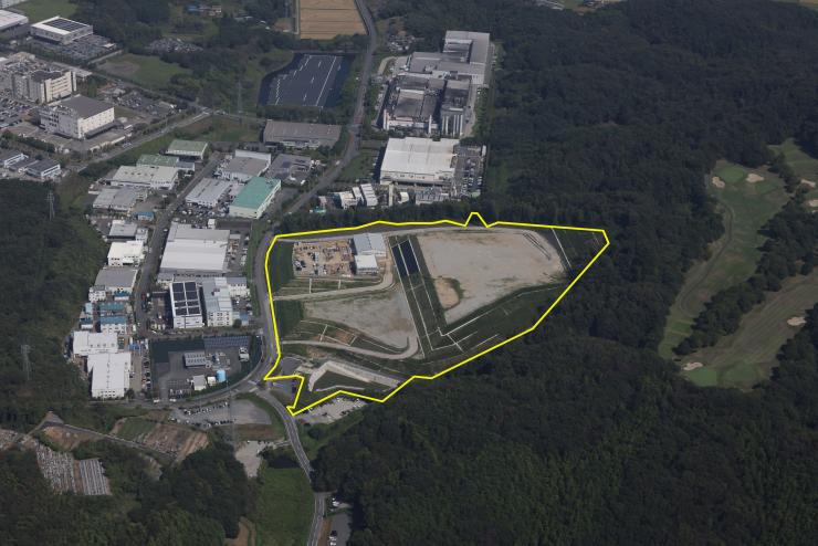 嵐山の航空写真