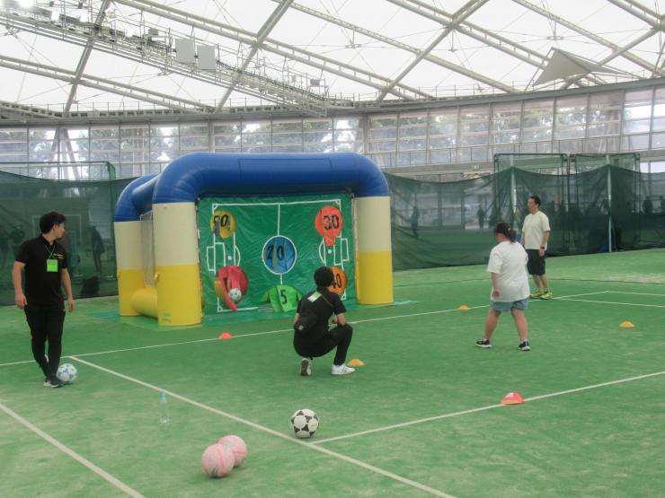 キックターゲット体験の様子