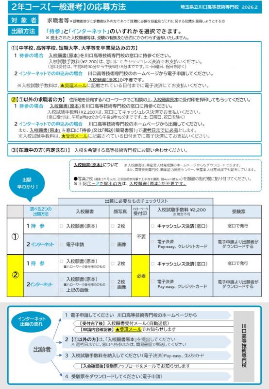 2026年度一般選考応募方法へのリンク画像