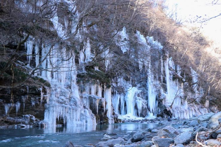 三十槌の氷柱