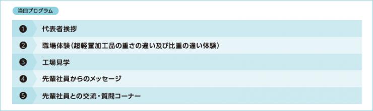 株式会社大槇精機スケジュール