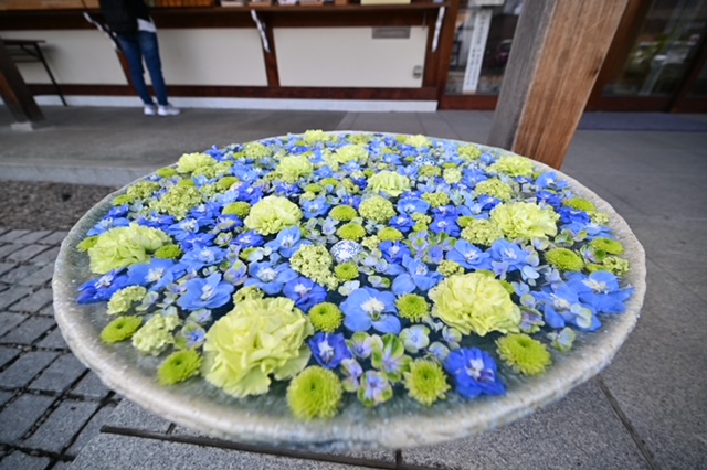 行田市の花手水の写真