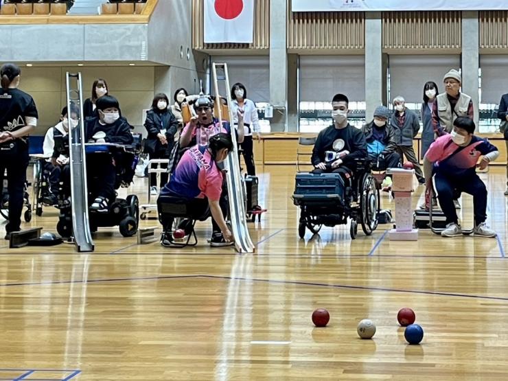 選手によるデモンストレーション