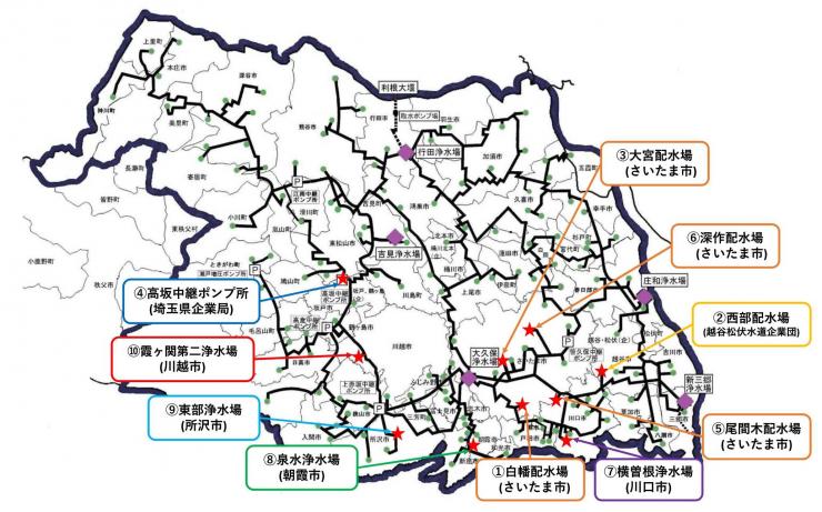 小水力発電設備位置図
