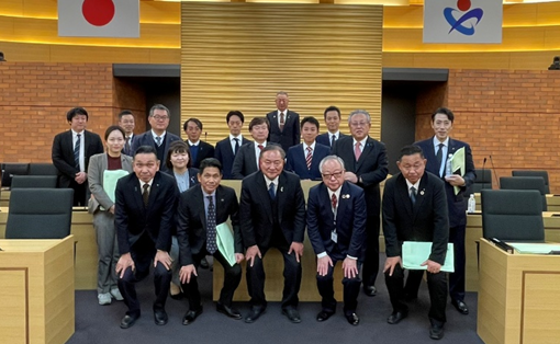 写真：深谷市の視察の模様