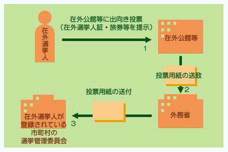 投票の方法の図