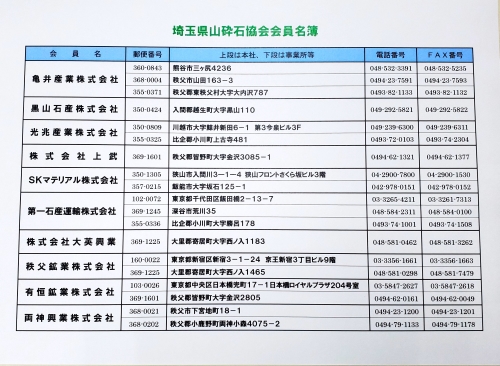 埼玉県山砕石協会の写真