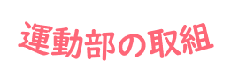 運動部の取組