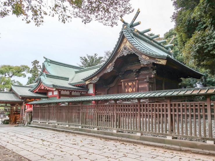 越谷久伊豆神社本殿_1_社殿全景