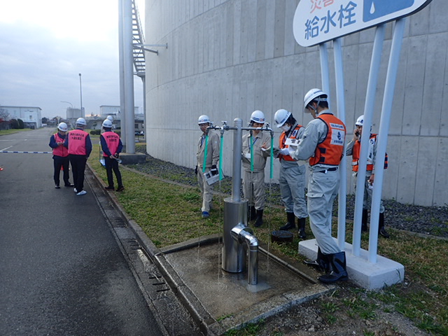 災害時給水栓の確認