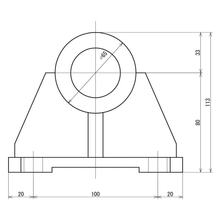 autocad練習図形004