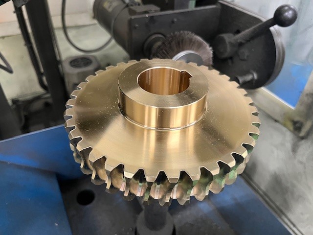 歯車のアップの写真