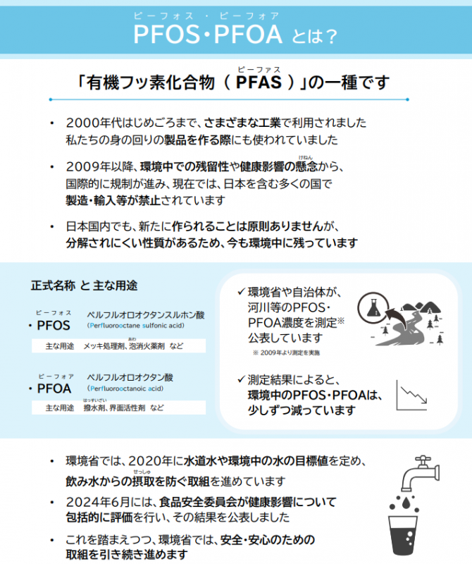環境省PFOS・PFOAリーフレット