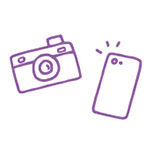 カメラとスマホのイラスト