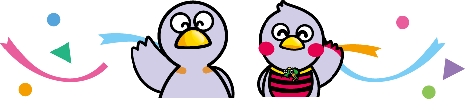 コバトンとさいたまっちのイラスト