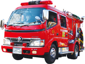 消防団車両の写真