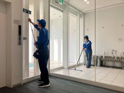 仕事をしている様子