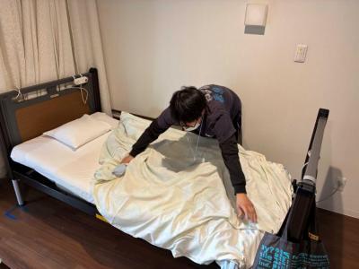 仕事をしている様子