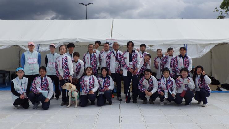 卓球の選手の集合写真