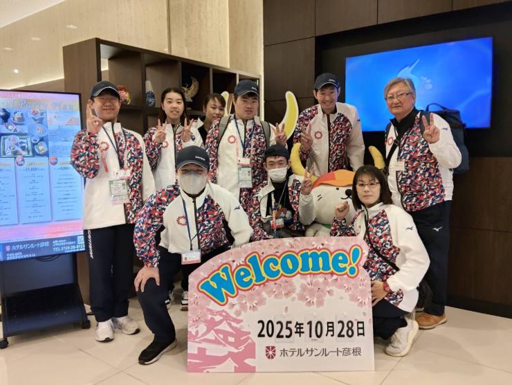 ボウリングの選手の集合写真