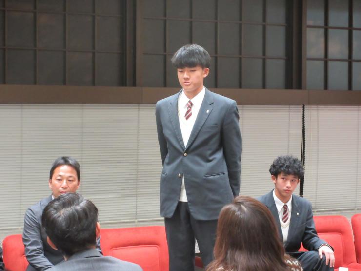 意気込みを語る伊藤キャプテン