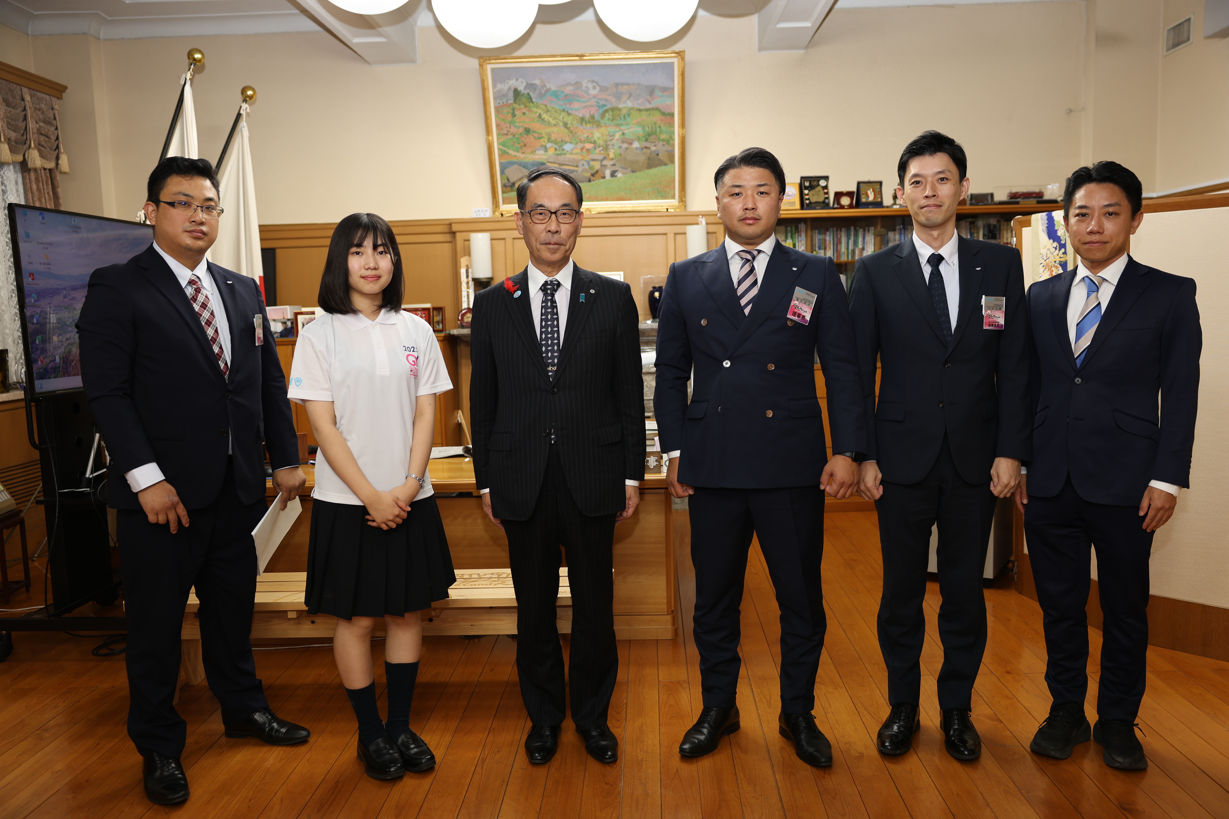 関係者との集合写真