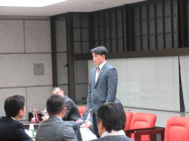 宮本副主将の挨拶