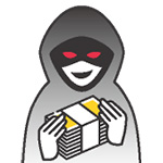 悪い人のイラスト