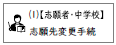 志願先変更手続
