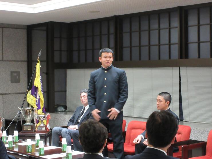 浅野主将の挨拶