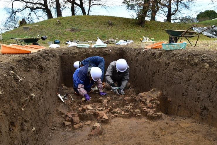 （発掘調査の様子）