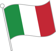 イタリア国旗のイラスト