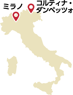 イタリア地図のイラスト