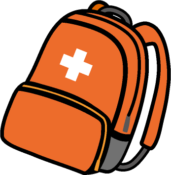 リュックサックのイラスト