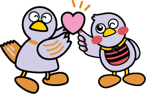 さいたまっちとコバトンのイラスト